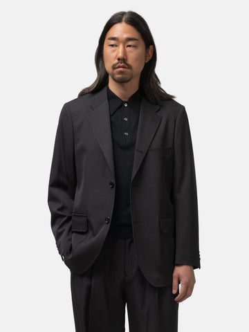 The A by BEAMS Wool Gabardine Easy Jacket Sumikuro, Jackets