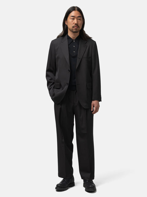 The A by BEAMS Wool Gabardine Slacks Sumikuro, Pants