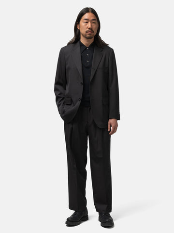 The A by BEAMS Wool Gabardine Slacks Sumikuro, Pants