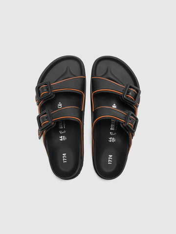 BIRKENSTOCK 1774 Arizona Leather Buckle Black, Mules