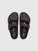 BIRKENSTOCK 1774 Arizona Leather Buckle Black, Mules