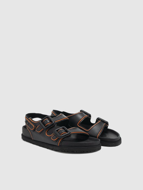 BIRKENSTOCK 1774 Milano Leather Buckle Black, Mules