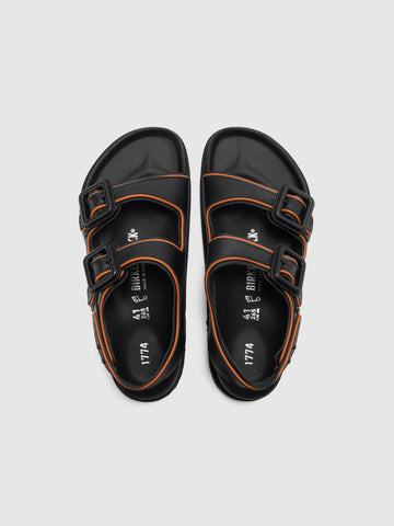 BIRKENSTOCK 1774 Milano Leather Buckle Black, Mules