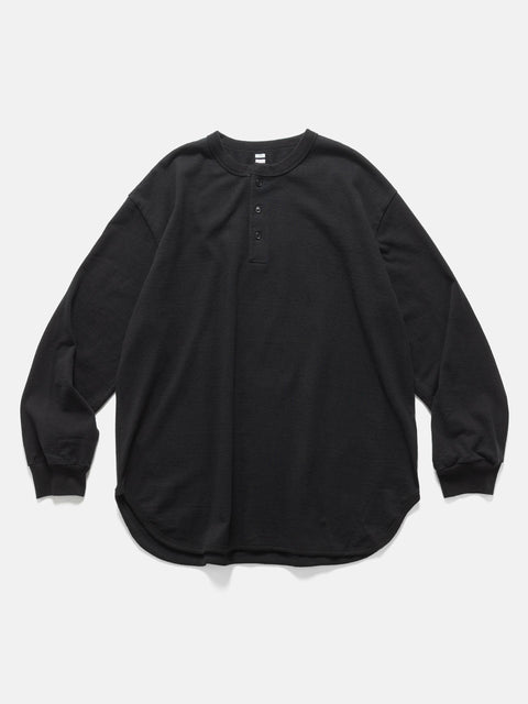 blurhms Co/Silk Nep Baseball Henley Black, Thermals