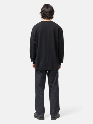 blurhms Co/Silk Nep Baseball Henley Black, Thermals