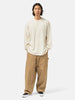 blurhms Cotton Serge Work Pants Khaki Beige, Pants