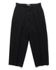 blurhms Rough Wool Gabardine Trousers Black Navy, Bottoms