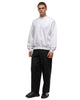 blurhms Soft & Hard Crew-Neck P/O Big Heather White, Sweaters