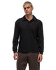 Body Of Work Clove Long Sleeve Pocket Polo Black/Loam Brown, Shirts