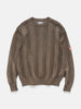 CAV EMPT Cotton Wale Stripe Knit Khaki, Sweaters