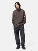 CAV EMPT Loose Neck Cotton Rib Knit Charcoal, Sweaters