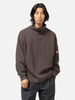 CAV EMPT Loose Neck Cotton Rib Knit Charcoal, Sweaters