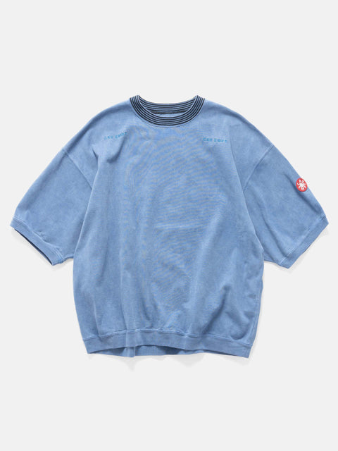 CAV EMPT Overdye Cotton Jersey Short Sleeve Crew Neck Navy, Sweaters