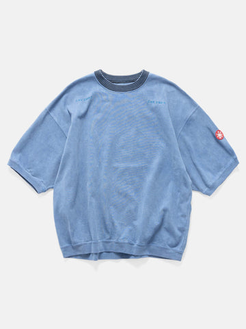 CAV EMPT Overdye Cotton Jersey Short Sleeve Crew Neck Navy, Sweaters