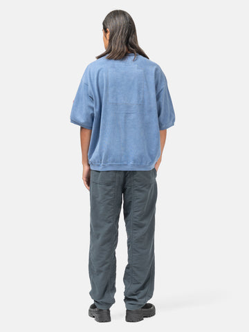 CAV EMPT Overdye Cotton Jersey Short Sleeve Crew Neck Navy, Sweaters