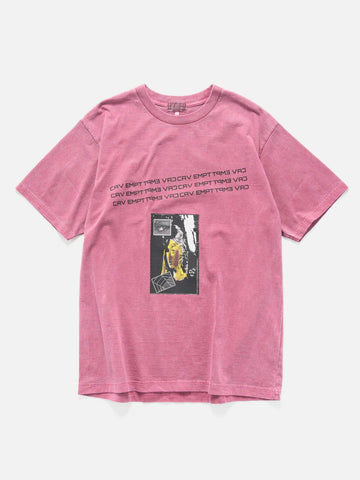 CAV EMPT Overdye Rhetorical Operations T Burgundy, T-Shirts