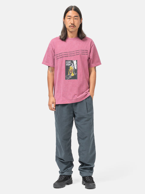 CAV EMPT Overdye Rhetorical Operations T Burgundy, T-Shirts