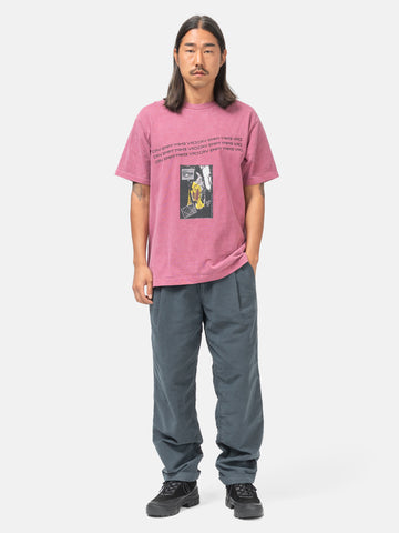 CAV EMPT Overdye Rhetorical Operations T Burgundy, T-Shirts