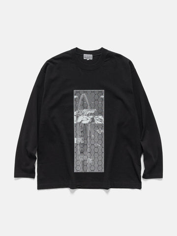 CAV EMPT Washed MD Wirecutter Long Sleeve T Black, T-Shirts