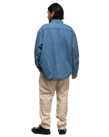 CAV EMPT Bleached Denim Big Shirt Indigo, Shirts