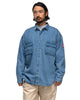 CAV EMPT Bleached Denim Big Shirt Indigo, Shirts