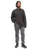 CAV EMPT Crew Neck Double Knit Long Sleeve Charcoal, Sweaters