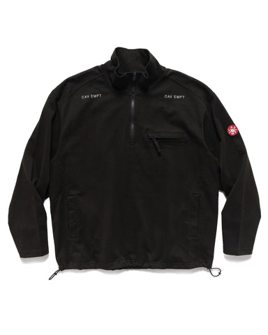 CAV EMPT Half Zip Light Pullover Black, Sweaters