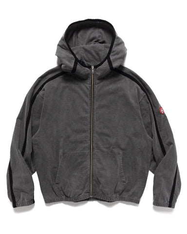 CAV EMPT Overdye Taped Light Zip Hoody Charcoal, Sweaters