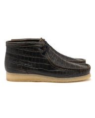 Clarks Originals Wallabee Boot Harajuku Pack Black Croc Distress, Footwear