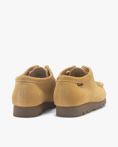 Clarks Originals Wallabee GTX Golden Tan Suede, Footwear