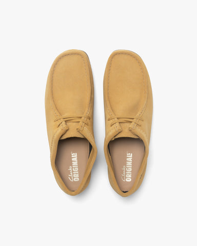 Clarks Originals Wallabee GTX Golden Tan Suede, Footwear