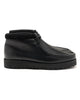 Clarks Originals Wallabee Scout Black Leather, Footwear