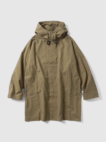 Cale Cotton Gabardine Nidom Coat Beige, Coats