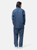 Cale Cotton-Linen-Ramie Denim Pant Blue, Pants