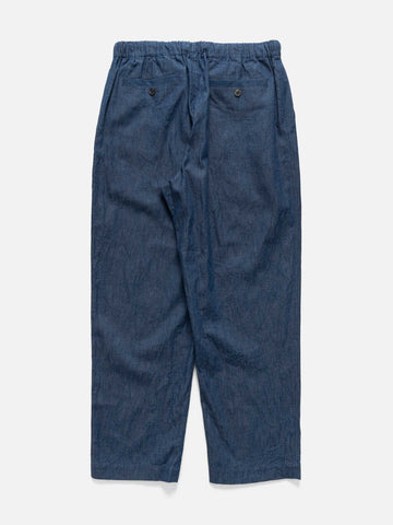 Cale Cotton-Linen-Ramie Denim Pant Blue, Pants