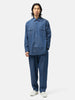 Cale Cotton-Linen-Ramie Denim Shirt Blue, Shirts