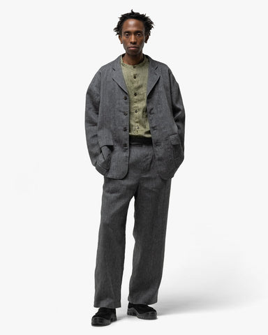 Cale Cotton Linen Twill Pant Black, Bottoms