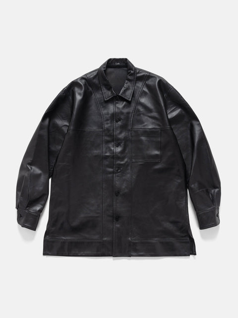Cale Lamb Leather Blouse Black, Leather Jackets