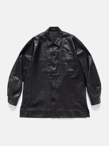 Cale Lamb Leather Blouse Black, Leather Jackets