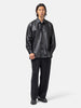 Cale Lamb Leather Blouse Black, Leather Jackets