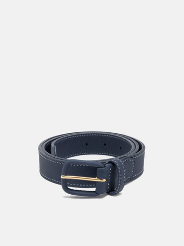 Cale Leather Belt Blue, Belts