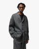 Cale Linen Wool Light Garment Dye Jacket Black, Outerwear