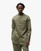 Cale Linen Wool Light Garment Dye Shirt Green, Shirts