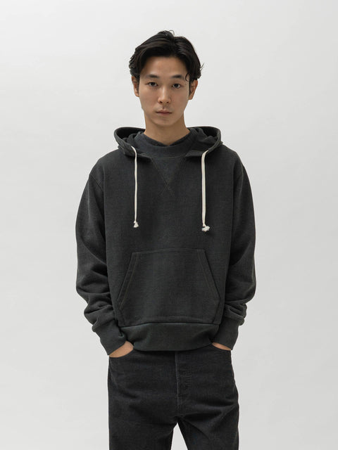 Cale Open-End Spun Yarn Fleece Hoodie Blue-Gray, Hoodies