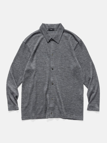 Cale Royal Alpaca Longsleeve Polo Shirt Gray, T-Shirts