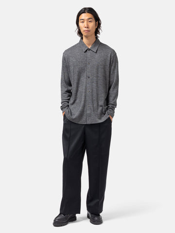 Cale Royal Alpaca Longsleeve Polo Shirt Gray, T-Shirts