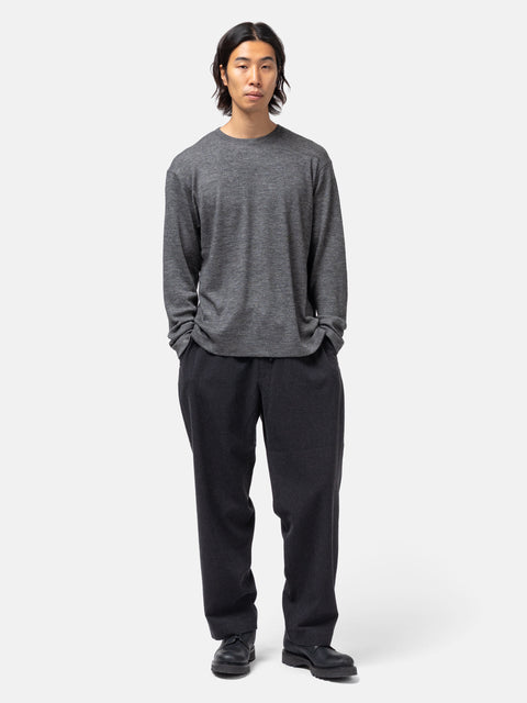 Cale Royal Alpaca Longsleeve T-Shirt Gray, T-Shirts