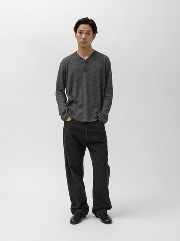 Cale Royal Baby Alpaca Ponte Longsleeve Dark Gray, Sweaters