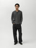 Cale Royal Baby Alpaca Ponte Longsleeve Dark Gray, Sweaters