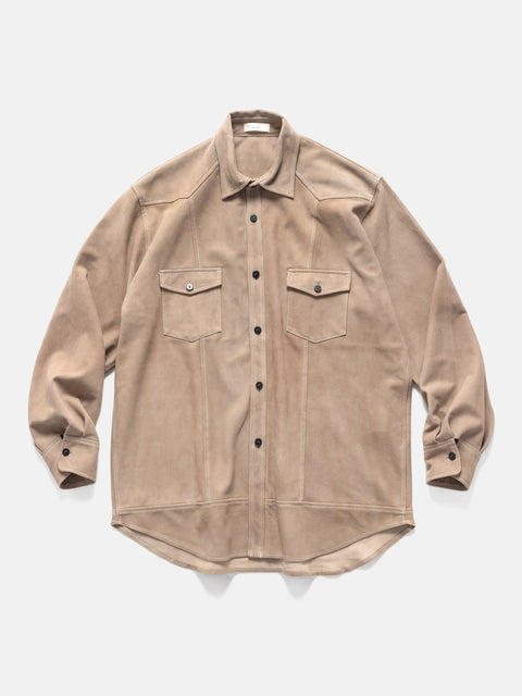 Cale Sheepskin Blouse Terracotta, Shirts